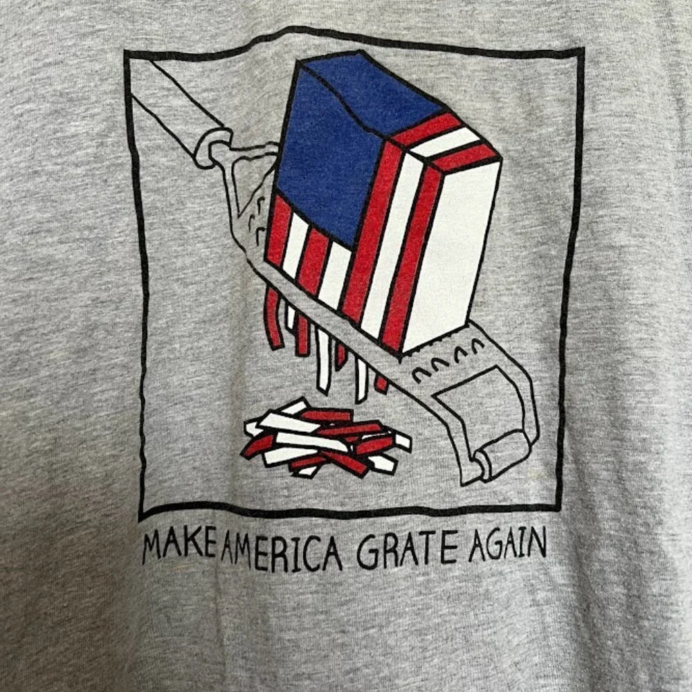 Next Level Men’s T-Shirt Sarcastic Humor Political Short Sleeve Crew Neck Size L